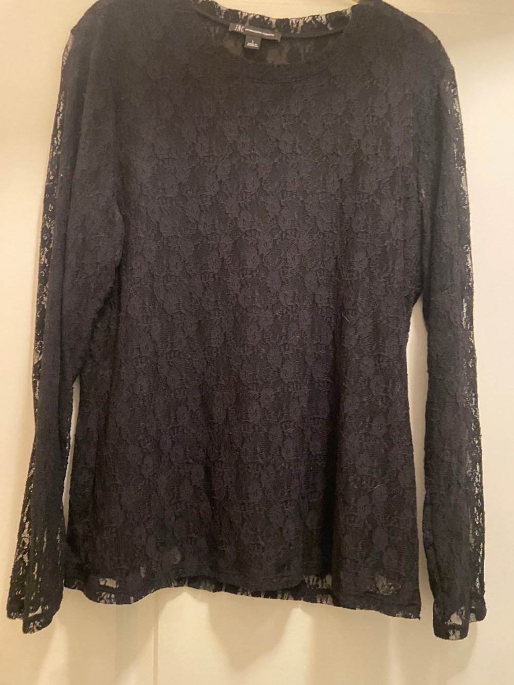 Black full lace blouse